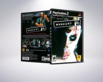 Custom PS2 Case - Manhunt - No Disc - No Manual - Custom Game Case - Playstation 2 Game Case - PS2 Game Case