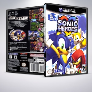 Custom Case - Sonic Heroes - No Disc - No Manual - GameCube