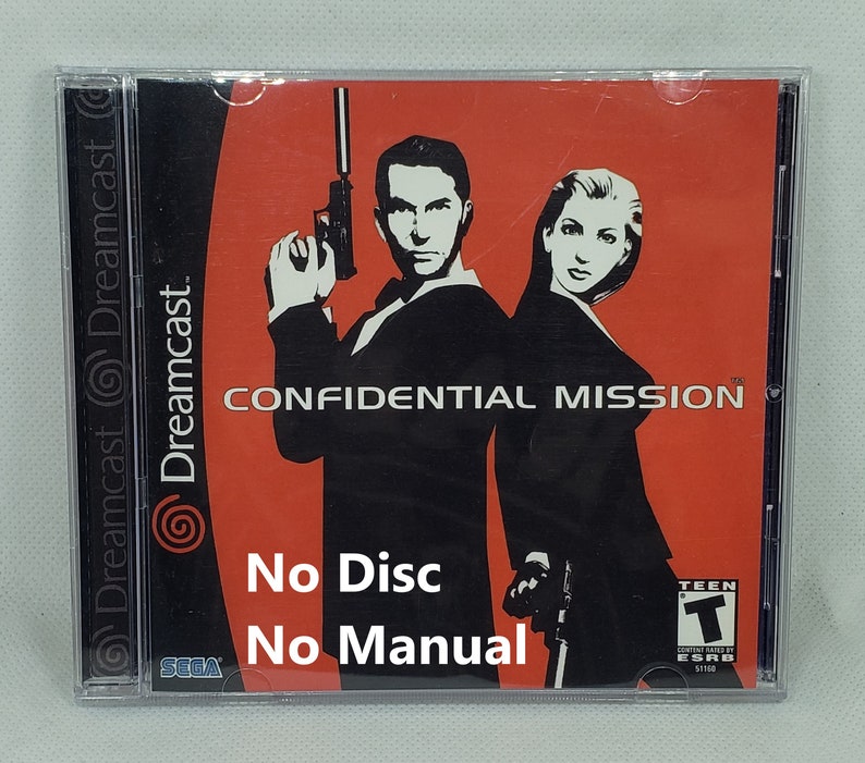 Mallette de reproduction Confidential Mission Sans disque Sans notice Sega Dreamcast image 1