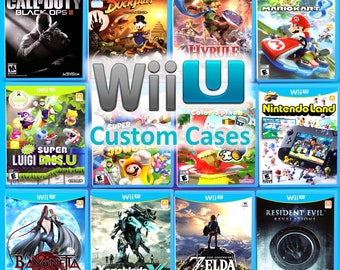 Custom Case - Wii U - No Disc - No Manual - Custom Game Case