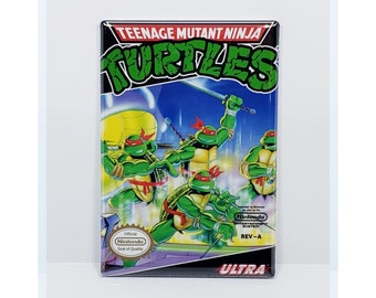 2x3 Fridge Magnet - Teenage Mutant Ninja Turtles NES Box Cover Magnet - Custom Magnet