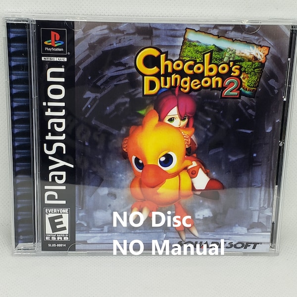 Chocobo's Dungeon 2 Reproduction Case - No Disc - No Manual - PS1 - Sony PlayStation 1