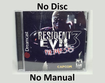 Resident Evil 3 Reproduction Case - No Disc - No Manual - Sega Dreamcast