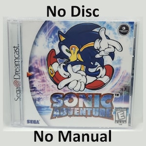 Sonic Adventure Reproduction Case - No Disc - No Manual - Sega Dreamcast