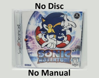 Sonic Adventure Reproduction Case - No Disc - No Manual - Sega Dreamcast