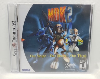 MDK 2 Reproduction Case - No Disc - No Manual - Sega Dreamcast - Etsy
