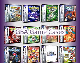 Custom GBA Game Case - Choose Game Case - No Game - No Manual - Gameboy Advance - GBA case