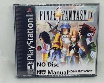 Final Fantasy IX Reproduction Case - No Disc - No Manual - PS1 - Sony PlayStation 1 - Custom Game Case