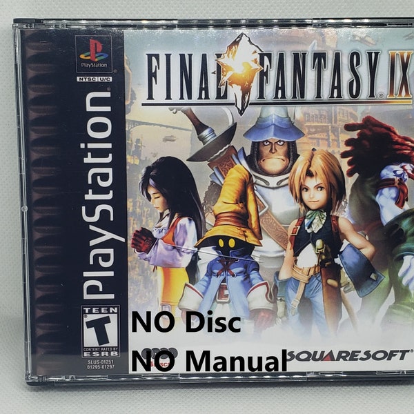 Final Fantasy IX Reproduction Case - No Disc - No Manual - PS1 - Sony PlayStation 1