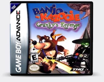 Custom Case - Banjo-Kazooie Grunty's Revenge - No Game - No Manual - Gameboy Advance - GBA case - Custom Game Case
