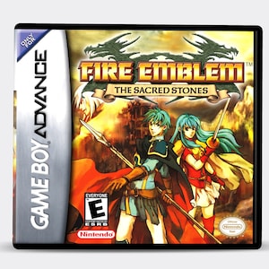 Custom Case - Fire Emblem The Sacred Stones - No Game - No Manual - Gameboy Advance Game Case - GBA Game Case - Custom Game Case