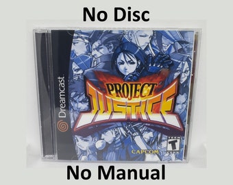 Project Justice Reproduction Case - No Disc - No Manual - Sega Dreamcast
