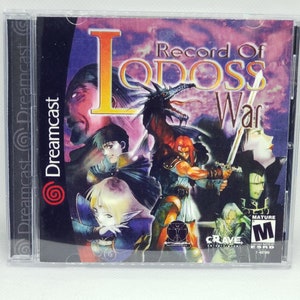 Record of Lodoss War Reproduction Case - No Disc - No Manual - Sega Dreamcast