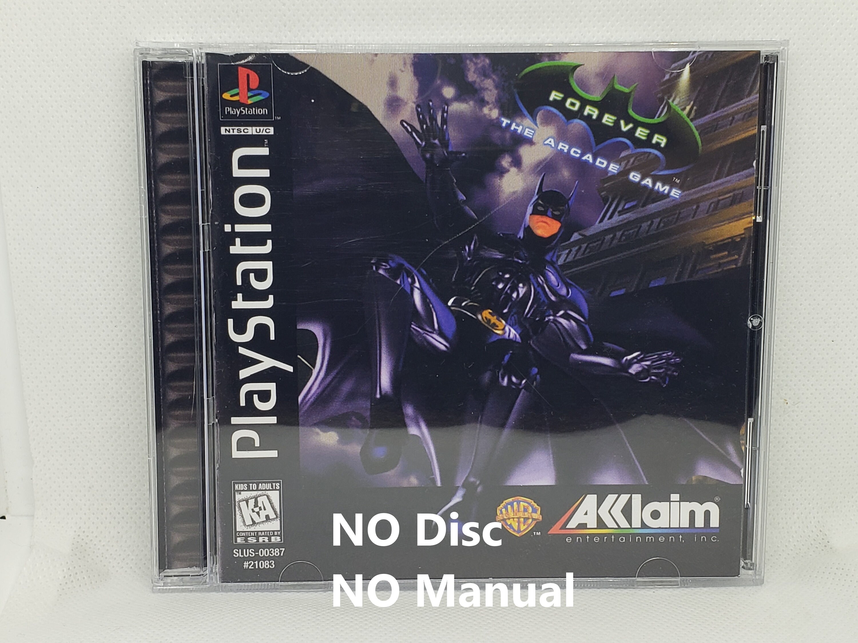 Batman Forever Reproduction Case - No Disc - No Manual - PS1