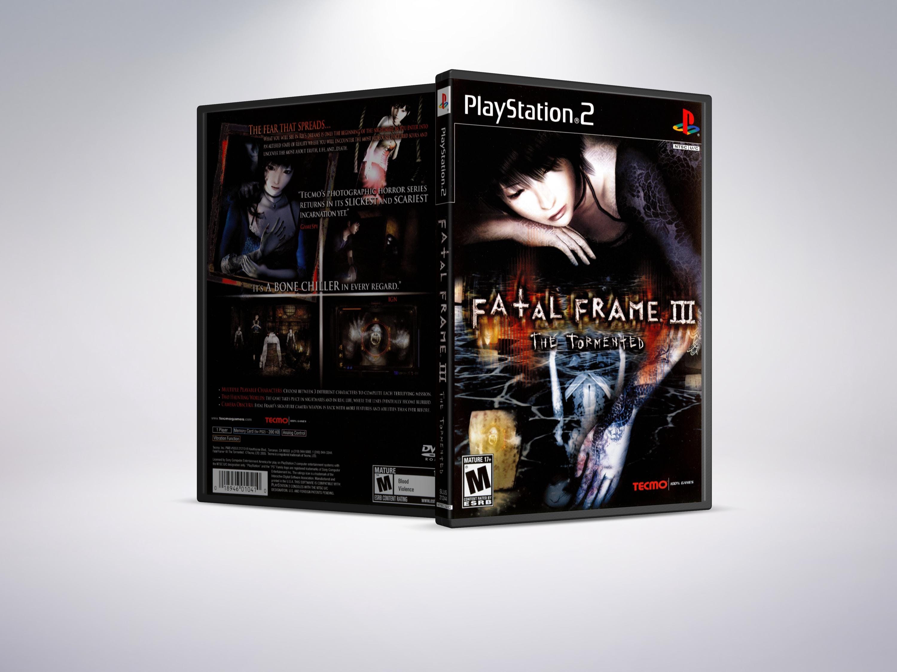 Custom PS2 Case - Fatal Frame III the Tormented - No Disc - No