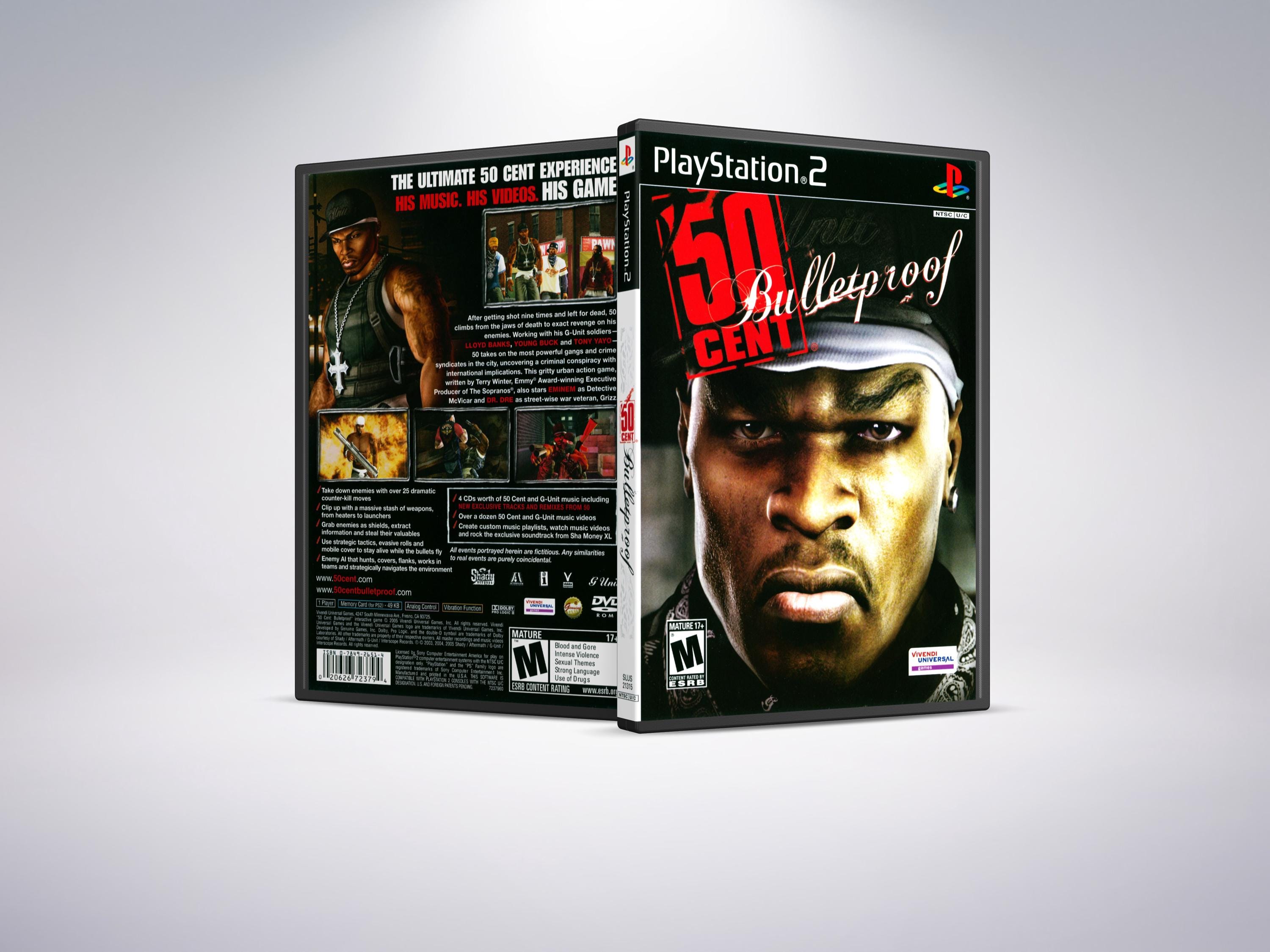 Notice / Manuel Du Jeu 50 Cent: Bulletproof Pour PlayStation 2 - État Correct - Pour Collection Ou Dépannage