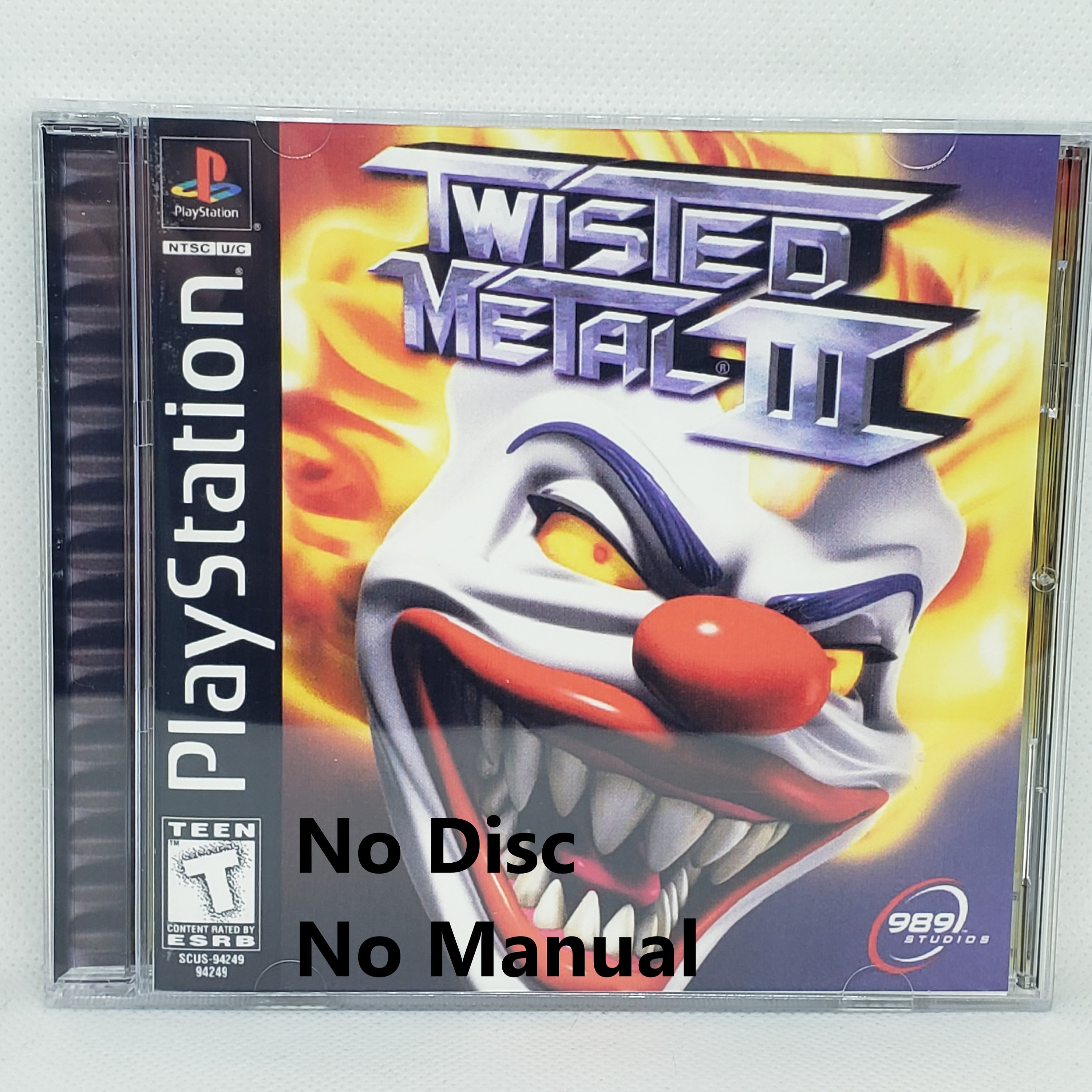 Twisted Metal 2 - Sony PlayStation 1 PSX PS1 - Empty Custom Case - Custom  Game Case