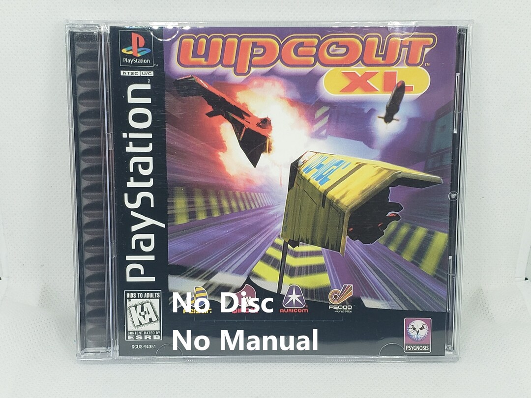 Wipeout XL Reproduction Case - No Disc - No Manual - PS1 - Sony