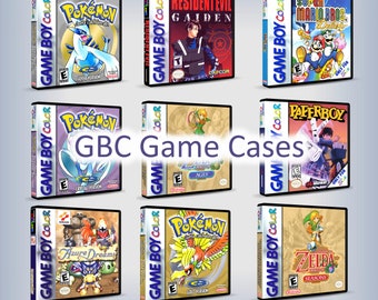 Custom GBC Game Case - Choose Game Case - No Game - No Manual - Gameboy Color - GBC case