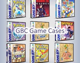 Custom GBC Game Case - Choose Game Case - No Game - No Manual - Gameboy Color - GBC case