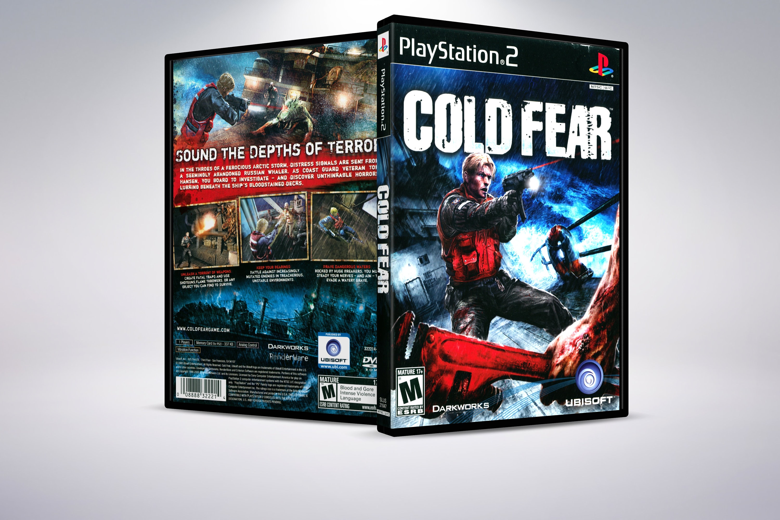 Custom PS2 Case - Cold Fear - No Disc - No Manual - Custom