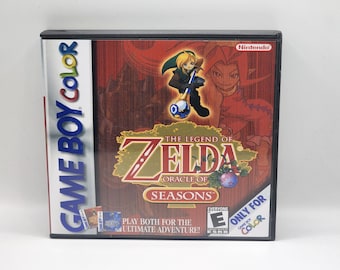 Eigene GBC Spielhülle - Zelda Orakel der Jahreszeiten - Kein Spiel - Kein Handbuch - Gameboy Color - GBC Gehäuse