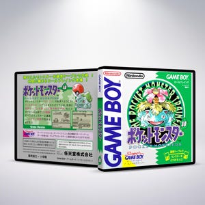 Custom Case - Pocket Monster Green - No Game - No Manual - Gameboy - GB case - Custom Game Case