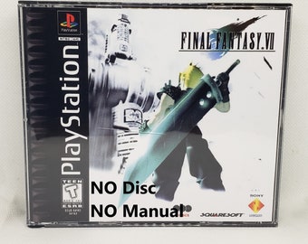 Final Fantasy VII Reproduction Case - No Disc - No Manual - PS1 - Sony PlayStation 1 - Custom Game Case