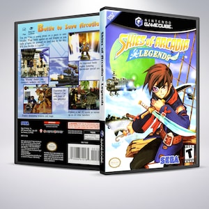 Custom Case - Skies of Arcadia - No Disc - No Manual - GameCube