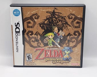 Custom Case - Legend of Zelda Phantom Hourglass - No Game - No Manual - NDS - NDS case - Custom Art - Authentic case