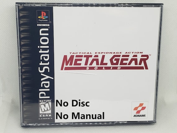 Metal Gear Solid Reproduction Case - No Disc - No Manual - PS1