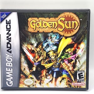 Custom Case - Golden Sun - No Game - No Manual - Gameboy Advance - GBA case - Custom Game Case