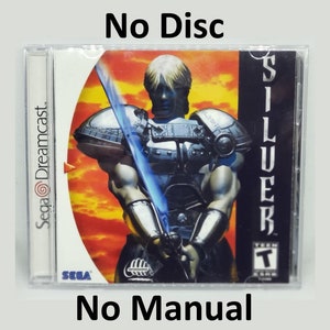 Zilveren reproductiedoosje - Geen schijf - Geen handleiding - Sega Dreamcast