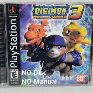 Digimon World 3 Reproduction Case No Disc No Manual PS1 Sony PlayStation 1 image 1
