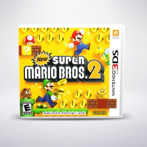 Custom Case - New Super Mario Bros 2 - No Game - No Manual - 3DS Game Case - Custom Game Case