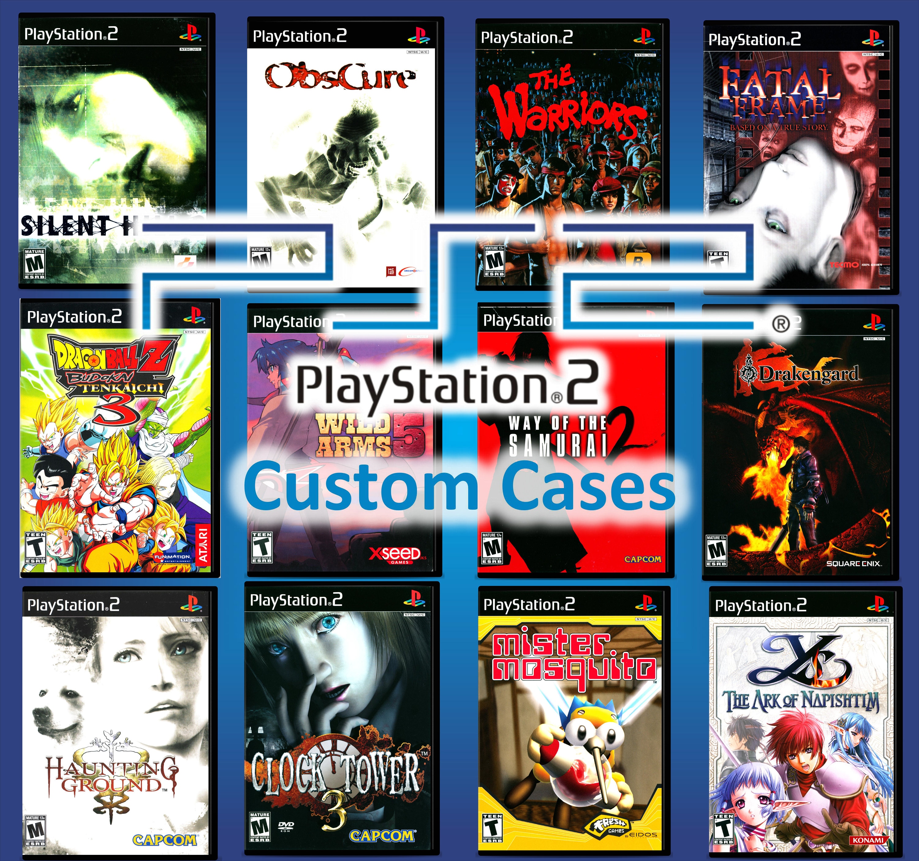 Custom Case - PS2 - No Disc - No Manual - Custom Game Case