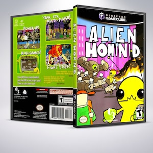 Custom Case - Alien Hominid - No Disc - No Manual - GameCube - Custom Gamecube Game Case