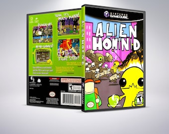 Custom Case - Alien Hominid - No Disc - No Manual - GameCube