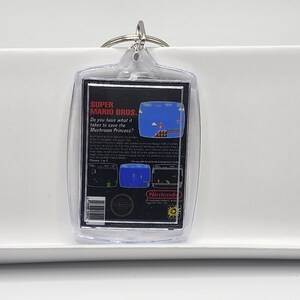 Super Mario Bros NES Box Art Keychain Front and Back - Etsy