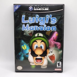 Custom Case - Luigi&#39;s Mansion - No Disc - No Manual - GameCube - Custom Gamecube Game Case