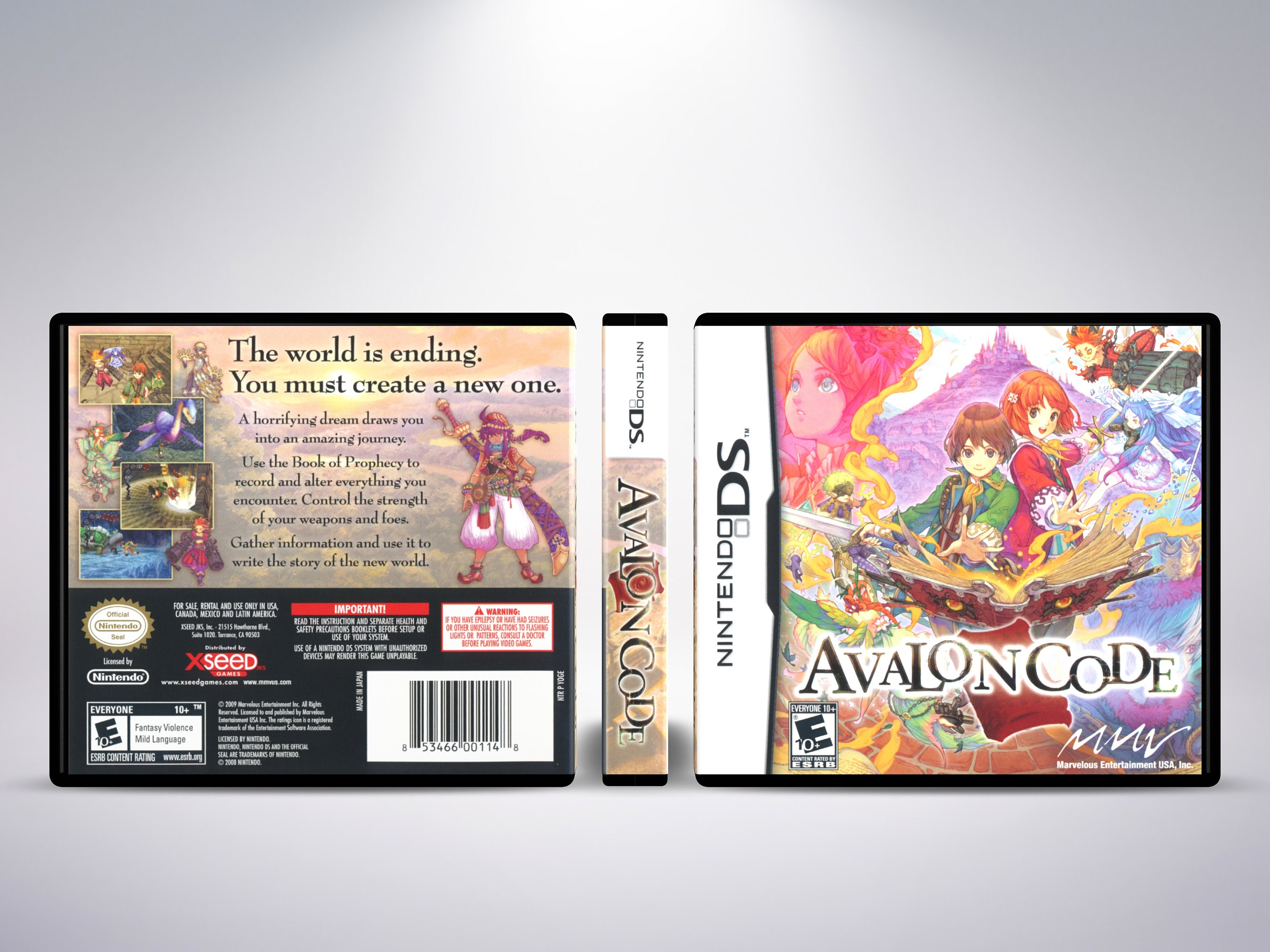 Custom Case - Avalon Code - No Game - No Manual - NDS - NDS case - Custom Art - Authentic case