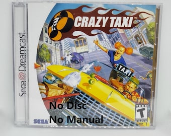 Crazy Taxi Reproduction Case - No Disc - No Manual - Sega