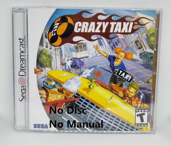Crazy Taxi Reproduction Case - No Disc - No Manual - Sega