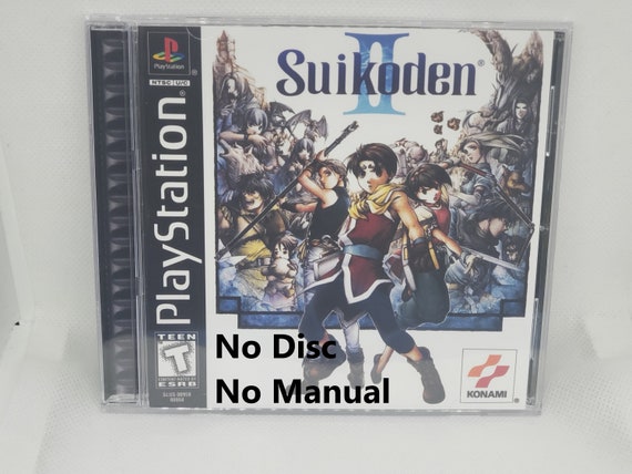 Suikoden II Reproduction Case No Disc No Manual PS1 Sony  PlayStation Custom Game Case