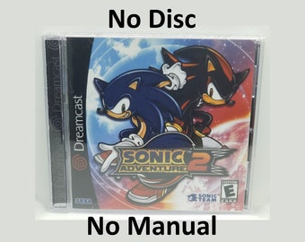 Sonic Adventure 2 Reproduction Case - No Disc - No Manual - Sega Dreamcast