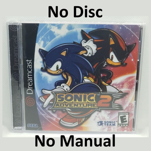 Sonic Adventure 2 Reproduction Case - No Disc - No Manual - Sega Dreamcast