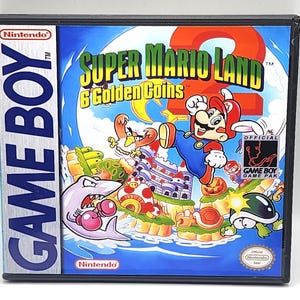 Custom GB Game Case - Super Mario Land 2 - No Game - No Manual - Gameboy - GB case