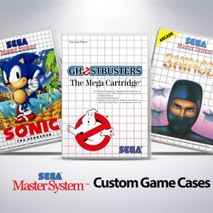 Custom Game Case - Sega Master System - Kein Spiel - Kein Handbuch - Custom Game Case - UGC - Universal Game Case - Sega Game Case