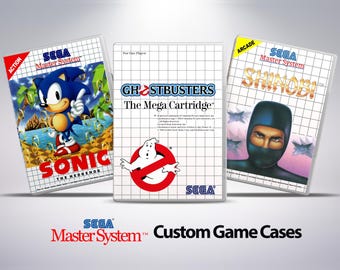 Custom Game Case - Sega Master System - No Game - No Manual - Custom Game Case - UGC - Universal Game Case - Sega Game Case