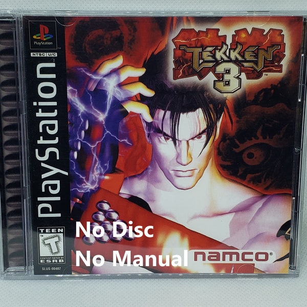 Tekken 3 Reproduction Case - No Disc - No Manual - PS1 - Sony PlayStation 1